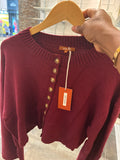 Red cashmere Feel sweater ￼