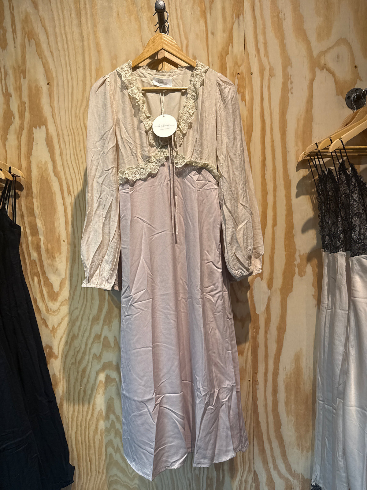 February off white whimsy dress