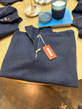 Blue quarter zip top