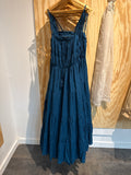Boho dress blue extra long options 1